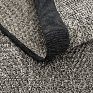 Custom Jute Rug: Gray Sisal Look Herringbone Runner, Minimalist Home Decor