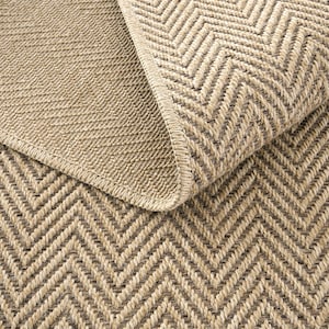 Jute Cool Custom Rugs - Sisal Herringbone  | Handcrafted Elegance | Free Shipping