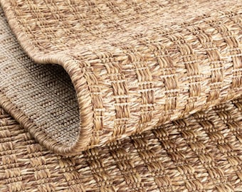 Custom Jute Sisal Look Rug Runner: Hallway, Kitchen, Stair