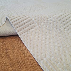 Custom Size Luxury Rug:  Machine Washable Non-Slip Light Mink Colored  Thin Kitchen Hallway Runner