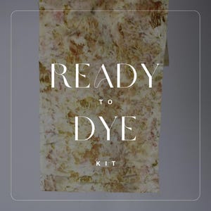 Ready to Dye - Natural dye kit - Summer Solstice color