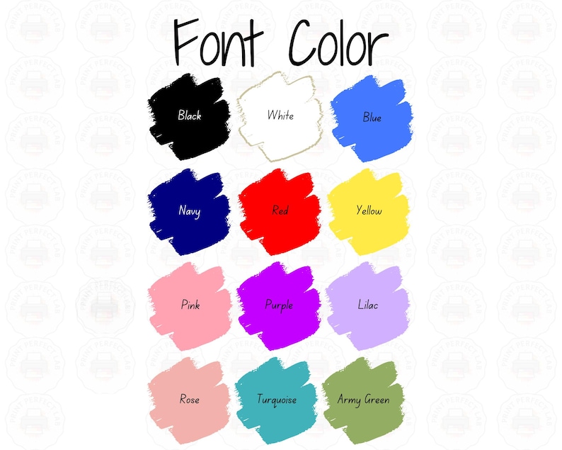 Mug Font Color Option