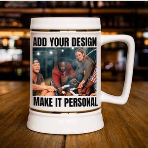 Personalized Beer Mug | Custom Photo Beer Mug | Best Man Gift | Customized Beer Mug | Gift for Him | Groomsman Gift | Personalized Stein