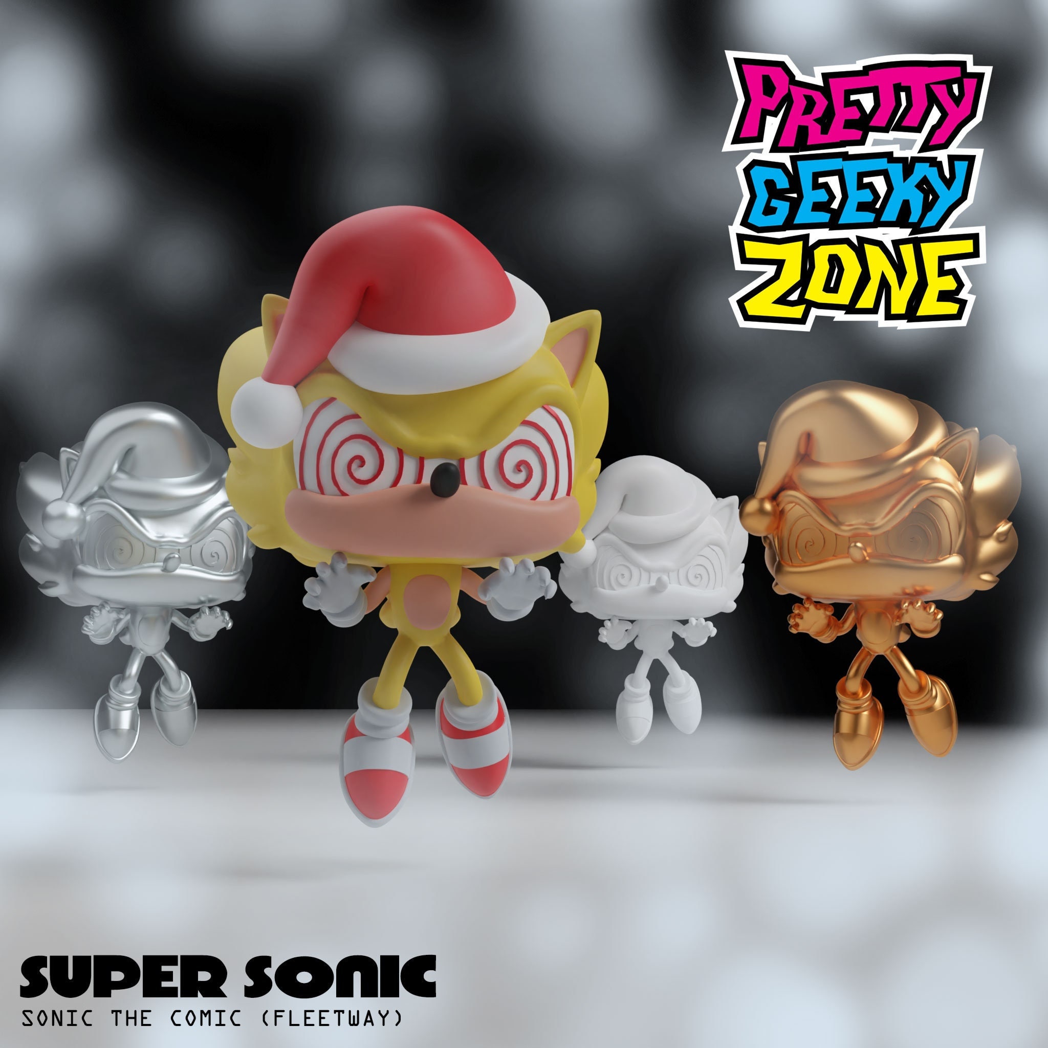 Custom Sonic the Hedgehog Funkos Set 1 Super Sonic Amy -  Norway