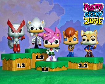 Sonic the Hedgehog Funko Pop Figurine Green Hill Zone Base Diorama