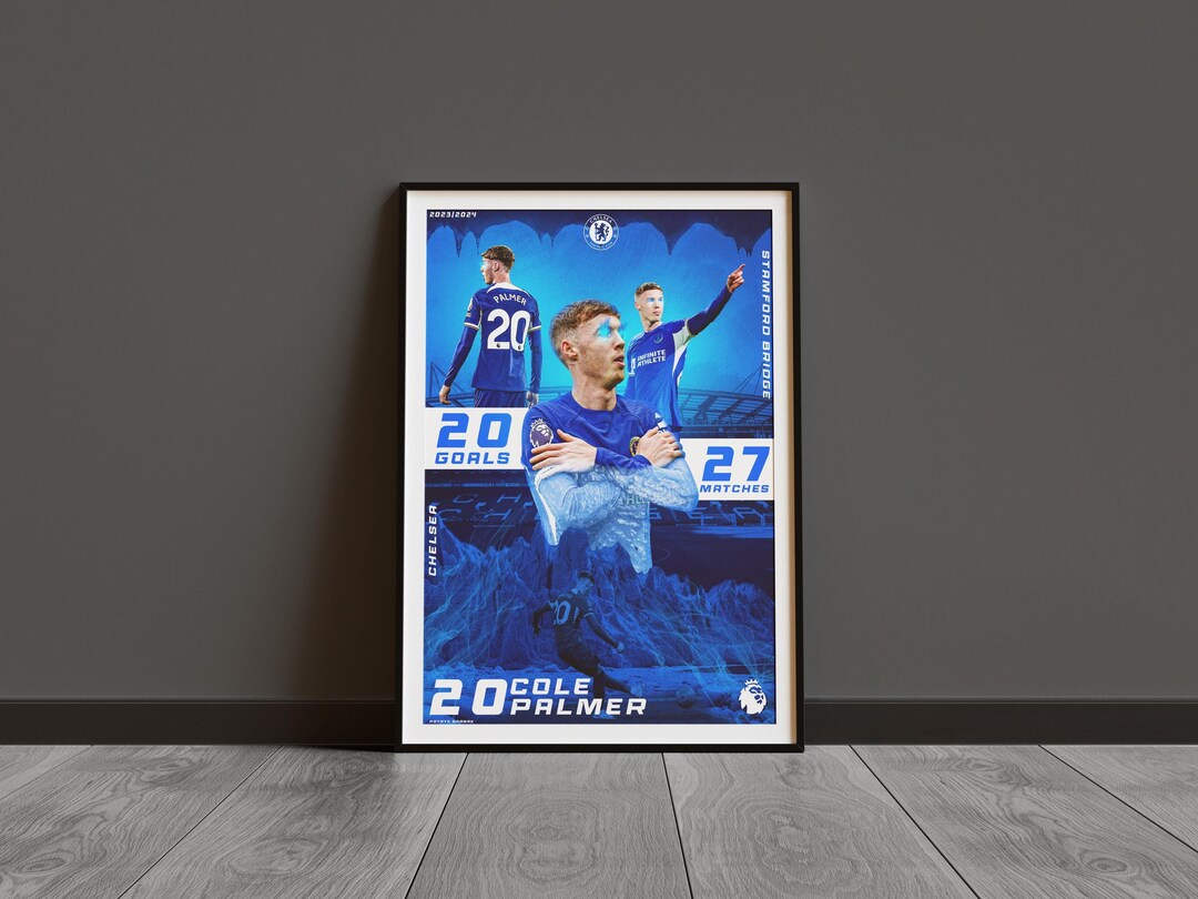 Cole Palmer Chelsea FC Art Print | Football Fan Gift (digital Download ...