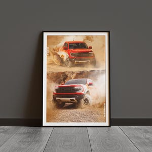 Ford Ranger Poster | Ford Car Art | Gift | Car Enthusiast Wall Art | A4 | Digital Print