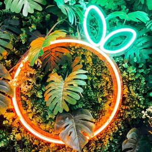 Your individual company sign with lighting I Neon sign I Company logo sign I Office furniture I Illuminated neon logo Neon sign lights