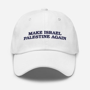 Make Israel Palestine Again Dad Hat (Navy Text)