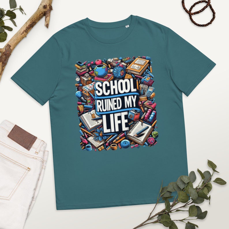 School Ruined my life Men Premium Designer Edition T Shirt