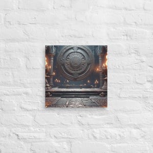 Der Altar Leinwand Kunst, Gothic Wanddekor, Okkulte Kunstwerk Druck, Mystische Leinwand, Dark Fantasy Kunst, Witchy Wohndekor, Spirituelle Wandkunst