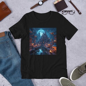 Mushroom Unisex T-shirt, Psychedelic Fungi Shirt, Trippy Mushroom Tee, Nature Lover Graphic T-shirt, Vintage Mushroom Wear