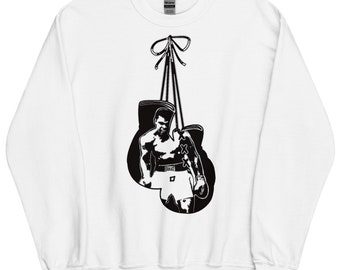 MUHAMMAD ALI SHIRT | Soft Feel Pullover | Iconic Boxer Shirt | Boxer Sweatshirt | Greatest Boxer Retro High Quality Print Sweatshirt