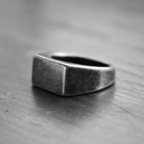 Antique Rectangular Signet Ring