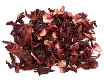 Hibiskusblüten 1 kg - Ganze getrocknete Zobo-Blätter für Hibiskus-Tee, Flor de Jamaika, Sauerampfer, Zobo-Getränk - Veganes Brauen und Destillieren