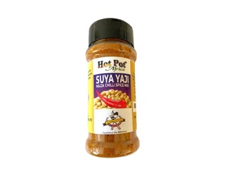 Smokey and Hot BBQ Seasoning - Authentic Suya Spice African Spice Blend| Nigerian Peanut & Pepper Rub for Chicken, Beef and Grill (2 x 100g)