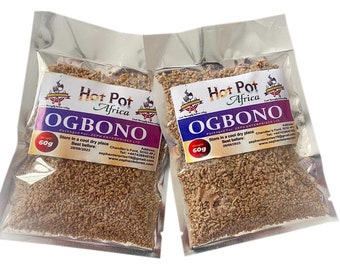 GROUND OGBONO -Organic Draw Ogbono - Bush Mango, Irvingia Seeds (Nigeria) 100g by Hot Pot Africa - Healthy Living African Spices for cooking