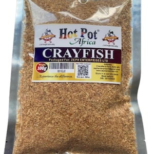 2Pks Ground Crayfish Seasoning for Cooking, Dried, Tasty and Great Aroma (2 x100g) by Hot Pot Africa