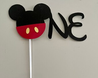 Micky Mouse cake topper, Micky Mouse party