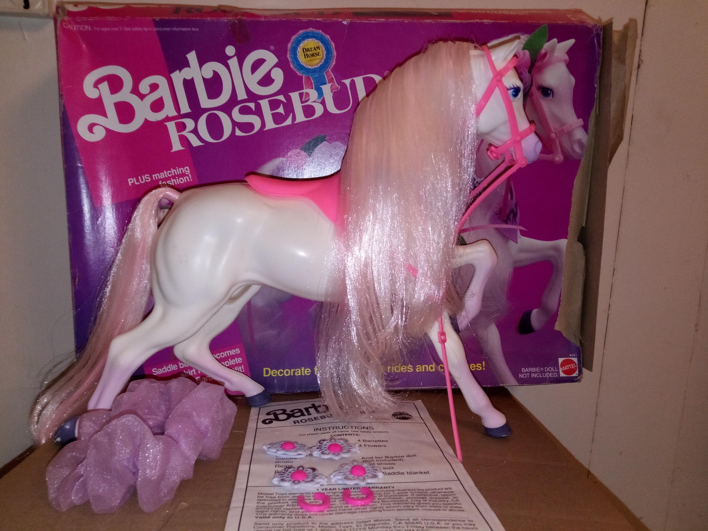 Barbie 1991 Dream Horse Collection Rosebud With Box - Etsy Barbie 1991 Dream Horse Collection Rosebud With Box - Etsy