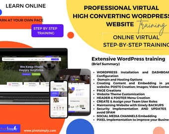 Professional Wordpress Training to skyrocket your Online Business