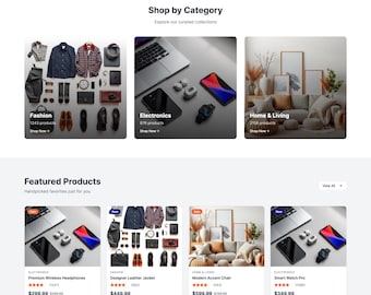 Custom E-Commerce Website Template | Ignite Pulse | Fashion, Electronics & Home Goods Marketplace | Editable Website Design