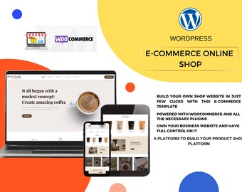 E-Commerce Website | Wordpress Template | Woo-Comerce Plugin |Online Shop Website