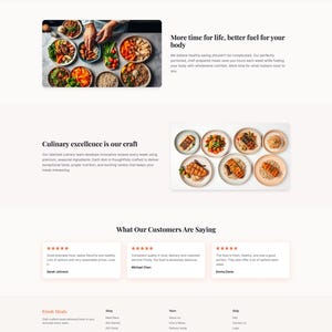 Custom E-Commerce Website Template | Food Delivery Website Design | Ready-to-Launch Meal Plan Business Website