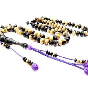 ebony islamic prayer beads tasbih subha misbah