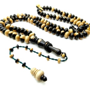 ebony islamic prayer beads tasbih subha misbah