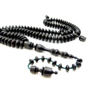 ebony islamic prayer beads tasbih subha misbah
