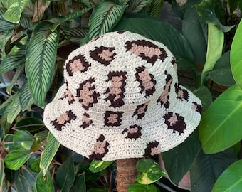 CROCHET HAT PATTERN | Leopard Print Hat