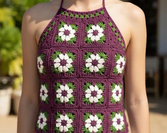 CROCHET PATTERN | Flower Granny Squares