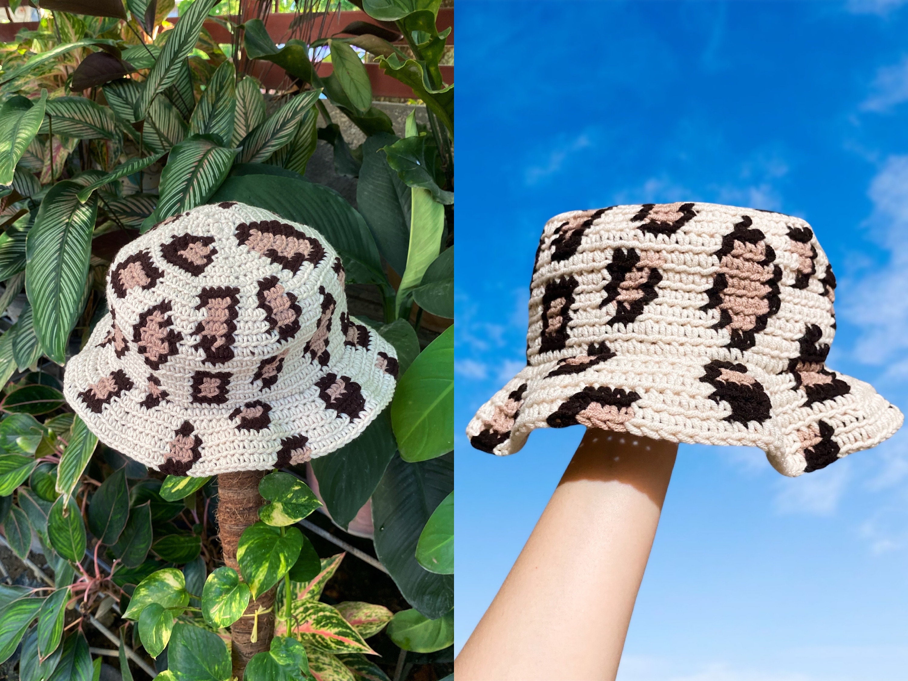 CROCHET HAT PATTERN Leopard Print Hat Etsy