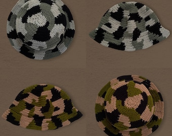 CROCHET HAT PATTERN | Camo Print Hat