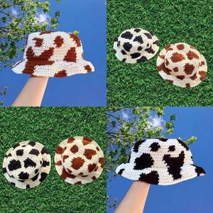 CROCHET HAT PATTERN | Cow Print Hat