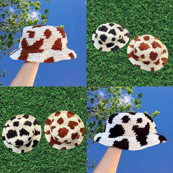 CROCHET HAT PATTERN | Cow Print Hat