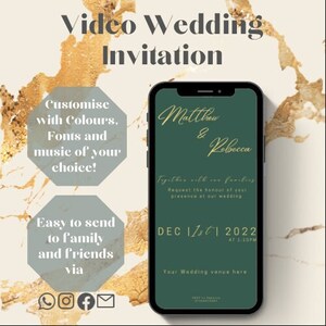 DIGITALE VIDEO EINLADUNG | Hochzeit | Verlobung | Save the Date | Video Einladung | Phone Invite | Ankündigung | Einladung |