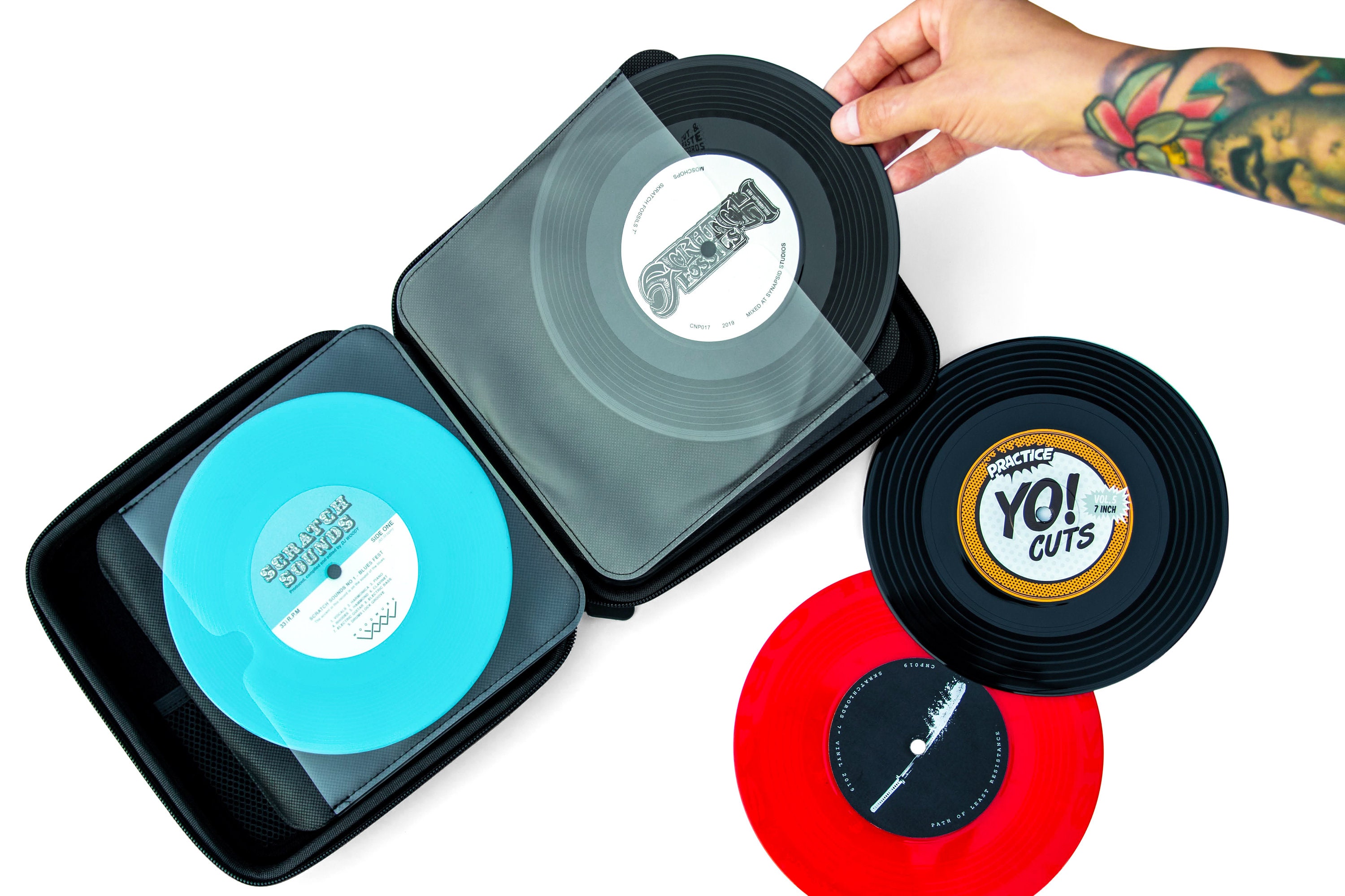 thumbnail image 2 of CheckOutStore White 7-Inch Vinyl Record Storage Box – Holds 45 RPM, Cardboard 2 of 3