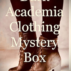 Dark Academia Custom Curated Clothing Mystery Box~size inclusive~LightAcademia option