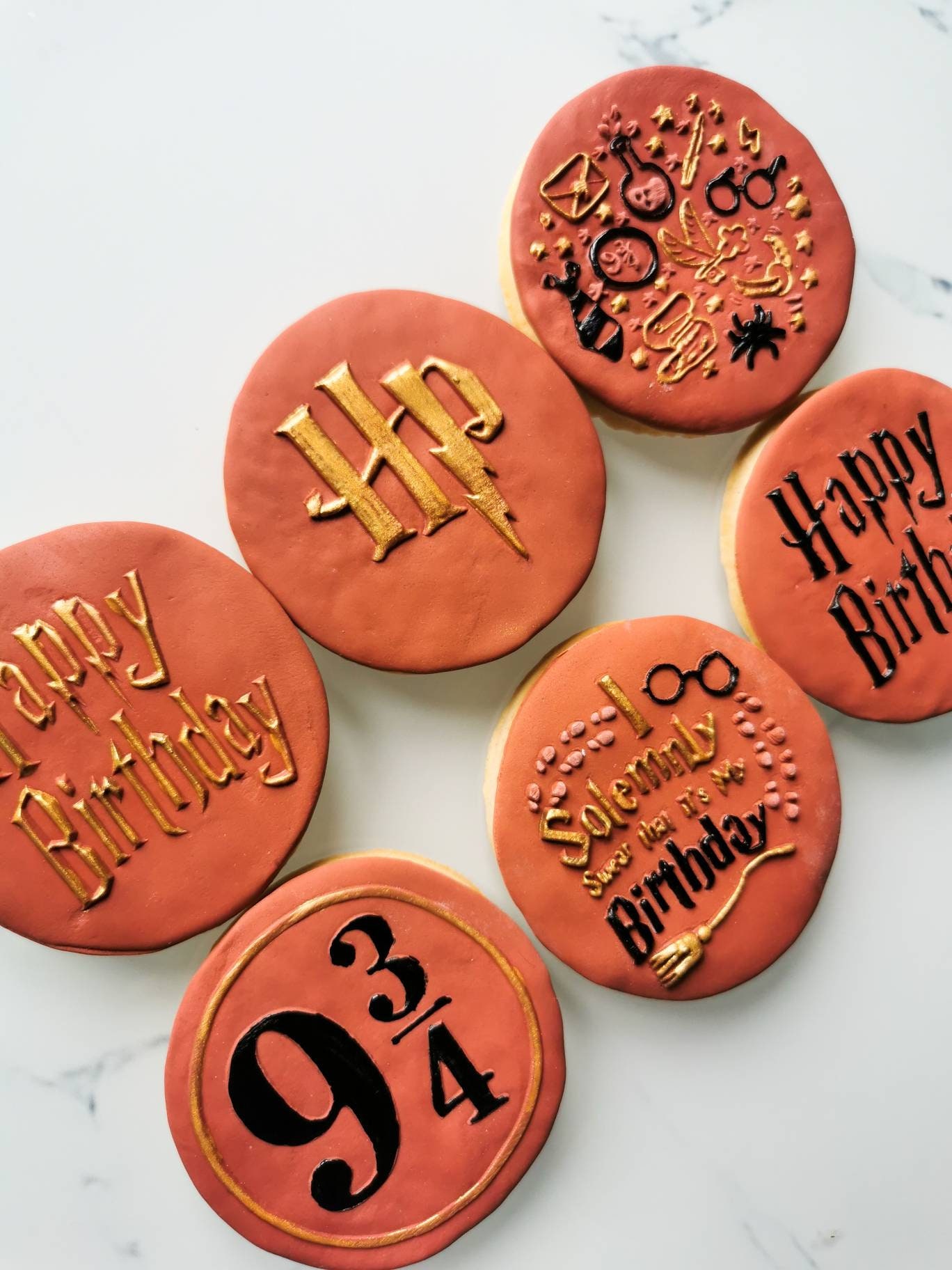Harry Potter Biscuits, Harry Potter Cookies Box of 6 Etsy