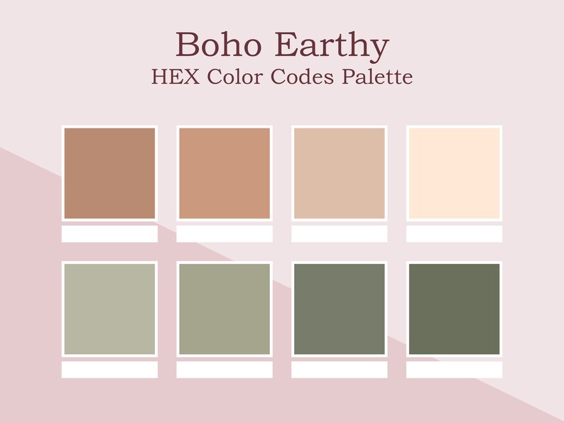 Boho Earthy Color Palette HEX Codes Boho Color Palette Etsy golden-state-warriors-a-dynasty-s-rise-and-fall