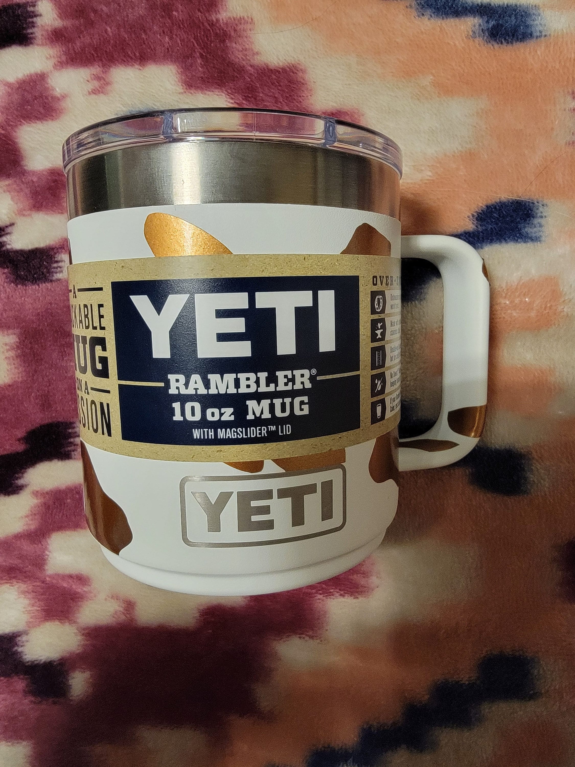 Yeti Rambler 10oz Tumbler w/Honey Brake Logo w/ Magslider Lid