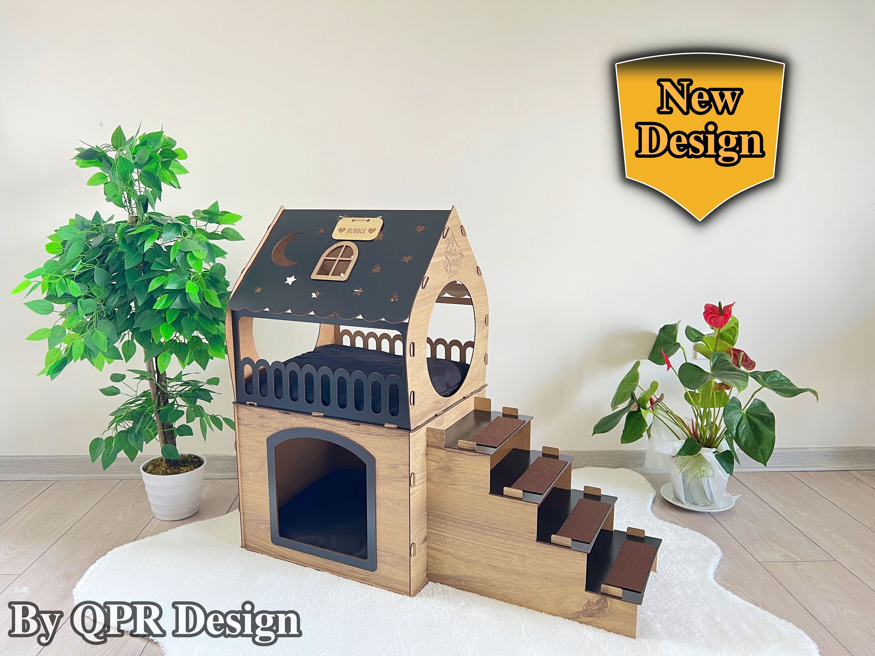 Tassel Castle, Hide-out, Hidey for Guinea Pigs, Ferrets, Hedgehogs,  Chinchilla, Sugar Gliders and Other Small Animals 
