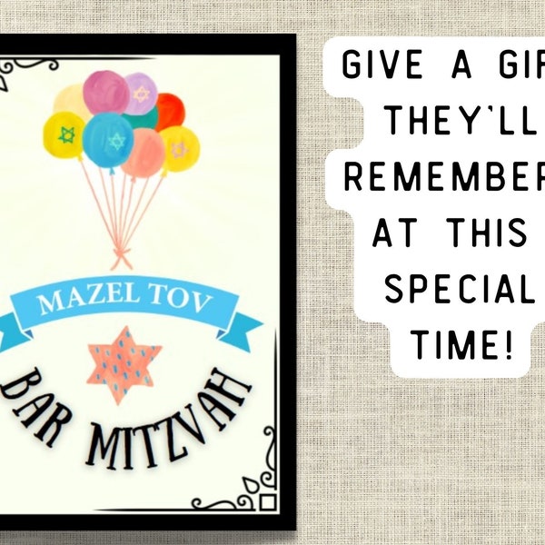 Bar Mitzvah Gift Etsy