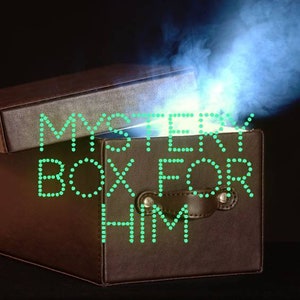 Mystery Box for Him; Men's Birthday Box; Men's Mystery Box; Male Mystery Box; Surprise Box for Him; Christmas Box for Men; Men Surprise Box