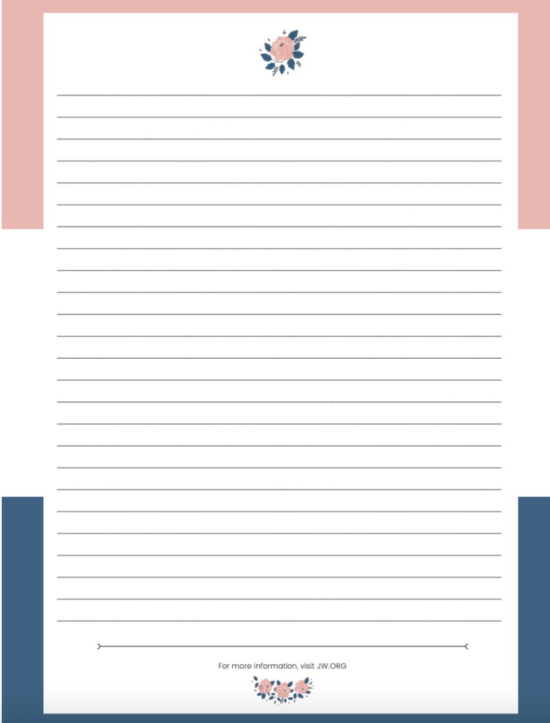 JW Letter Writing Templates 2 Included Etsy