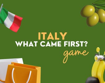Italy Trivia Game | Printable Party Game | Quiz PDF