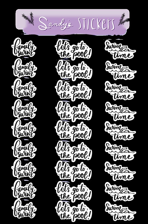 Swimming Script | Etsy