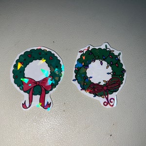 Wreath Die Cut Sticker